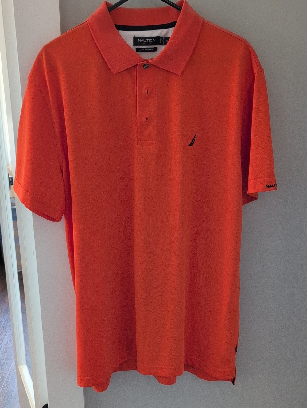 Nautica Men’s Orange Short-Sleeve Polo